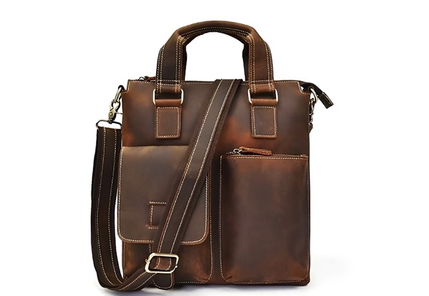Vinatage Crazy Horse Leather Satchel Bag